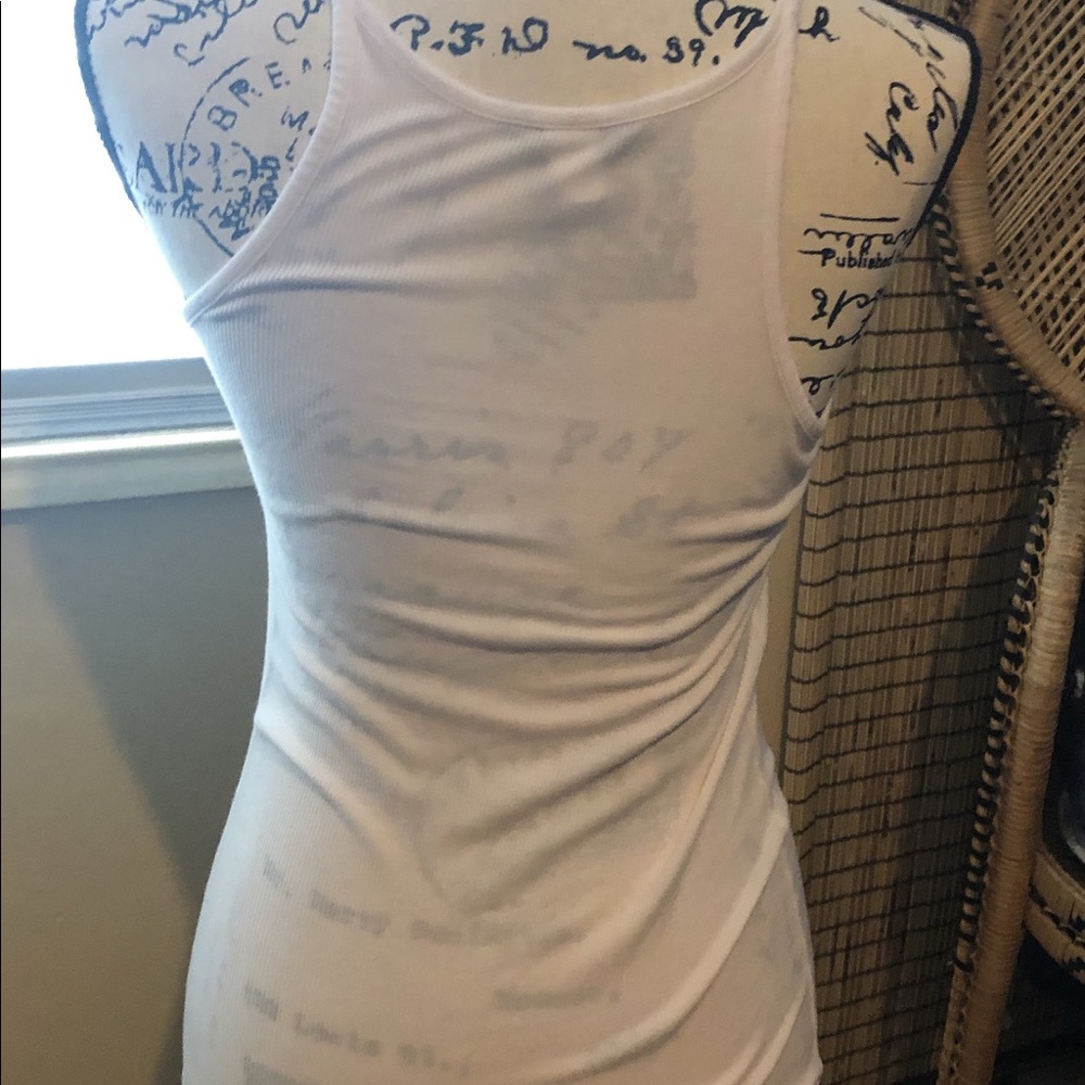 White Ribbed Tank - Picture 5 of 5
